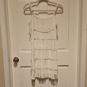 160 Francesca's Collections White Zip-Up Jacket